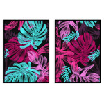 Växter & blad - Botanisk tavla i två delar