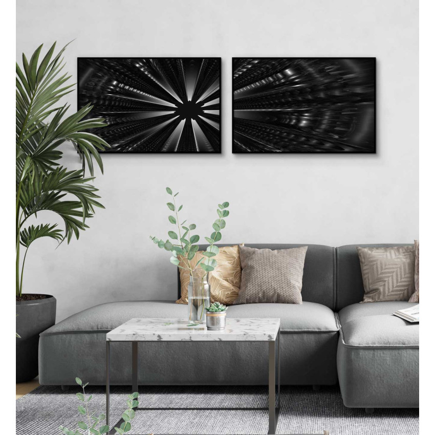 Abstrakt Konst Zoomeffekt - Poster i Två delar