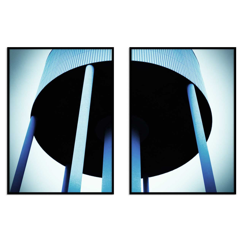 Abstract Water Tower - Poster in Two Pieces