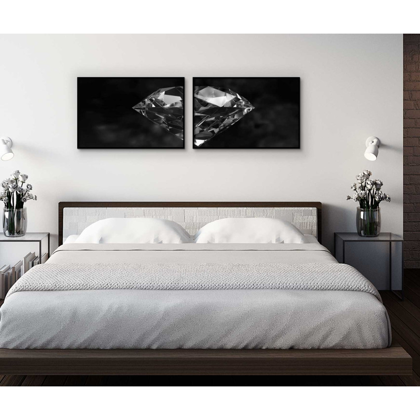 Diamant på Väggen - Tvådelad Poster / Tavla