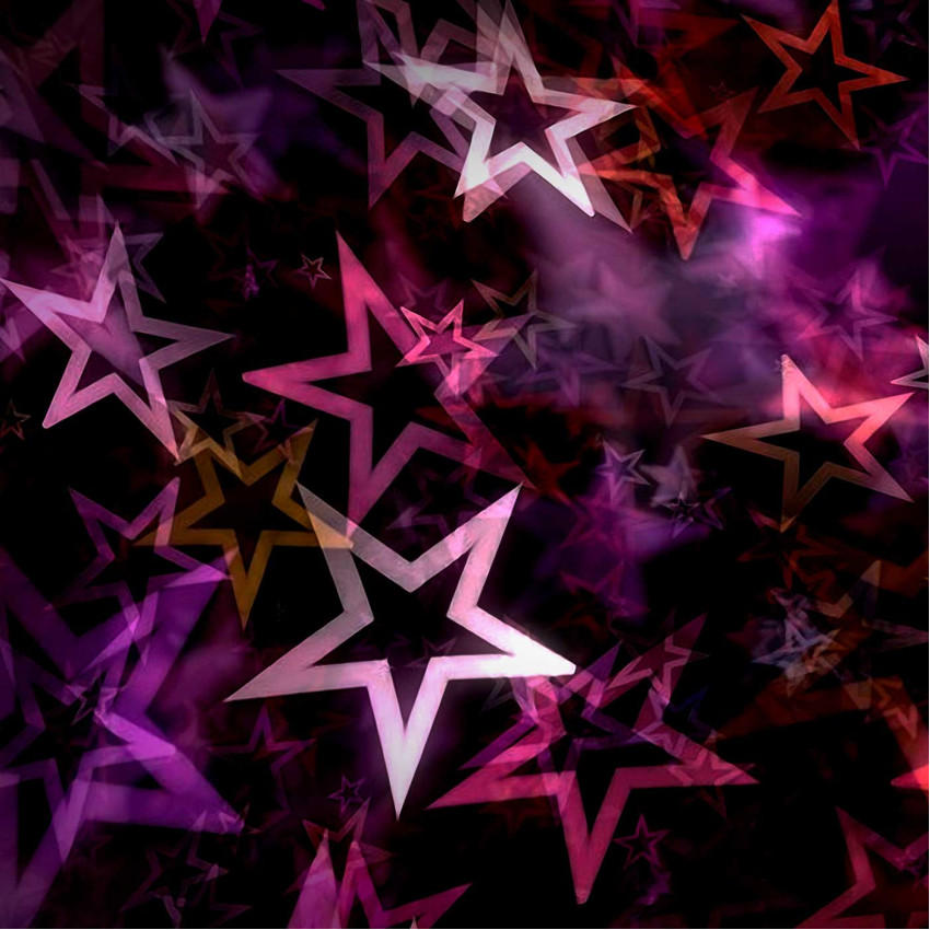Neon Stars - Poster in Two Pieces