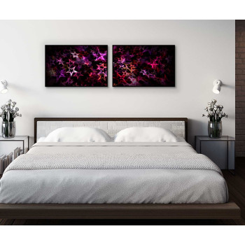 Neon Stars - Poster in Two Pieces