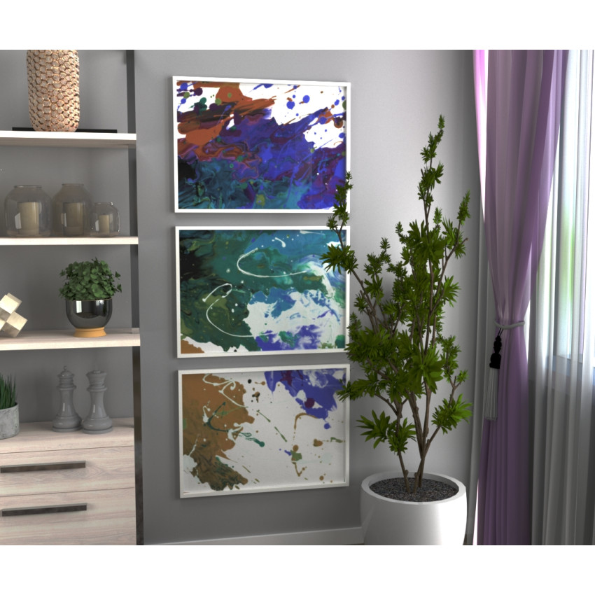 Beautiful art - Three piece poster