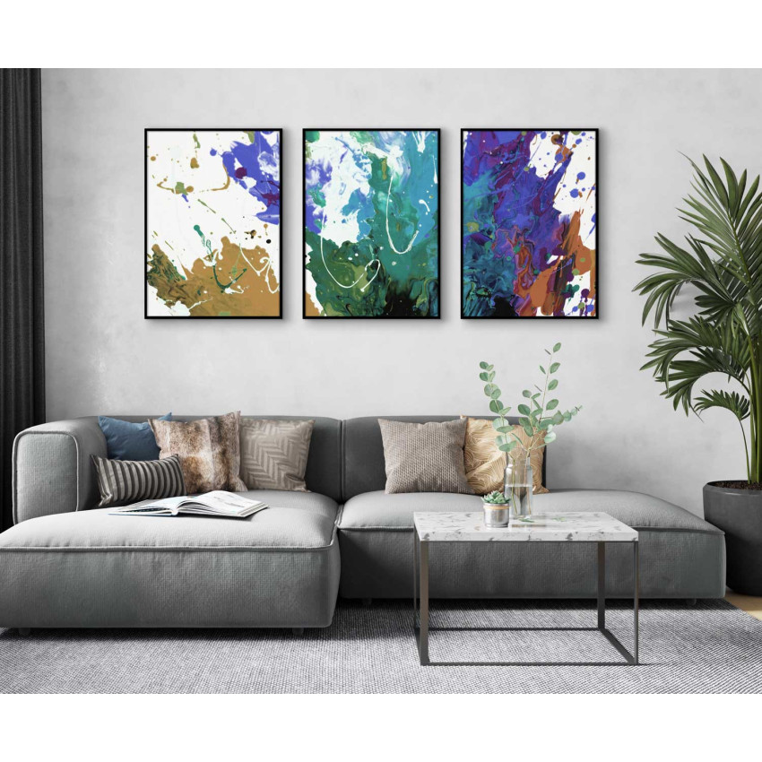 Beautiful art - Three piece poster