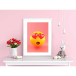 Smiley med hjärtögon - Poster