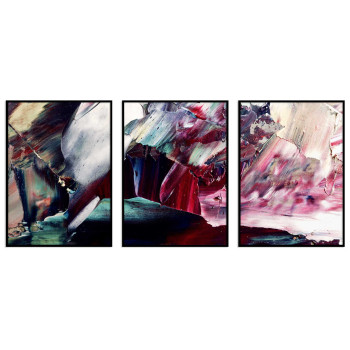 Trendig modern konst - 3-delad tavla
