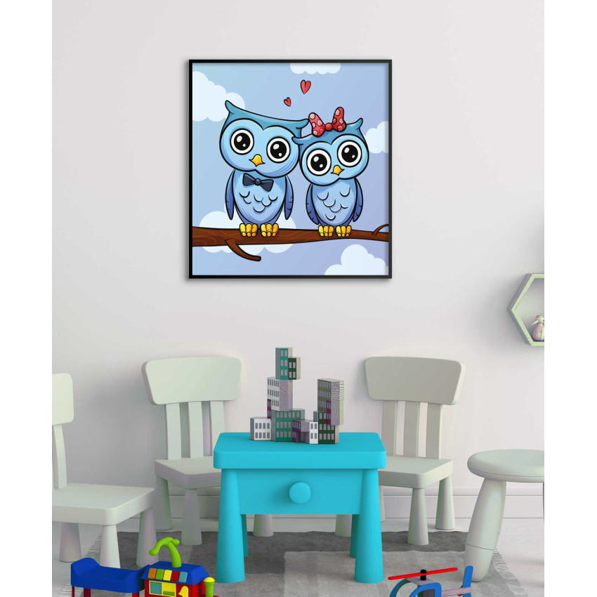 Cartoon owls - Simple Poster