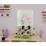 Barntavla med tecknad elefant & björn till havs