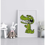 Cool crocodile - Kids room poster