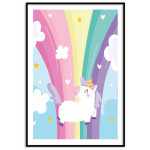 Cute Unicorn - Kids Room Poster 