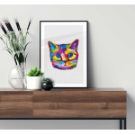 Kitten - Simple & colorful poster