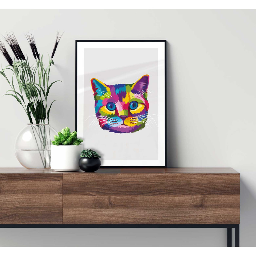 Kitten - Simple & colorful poster