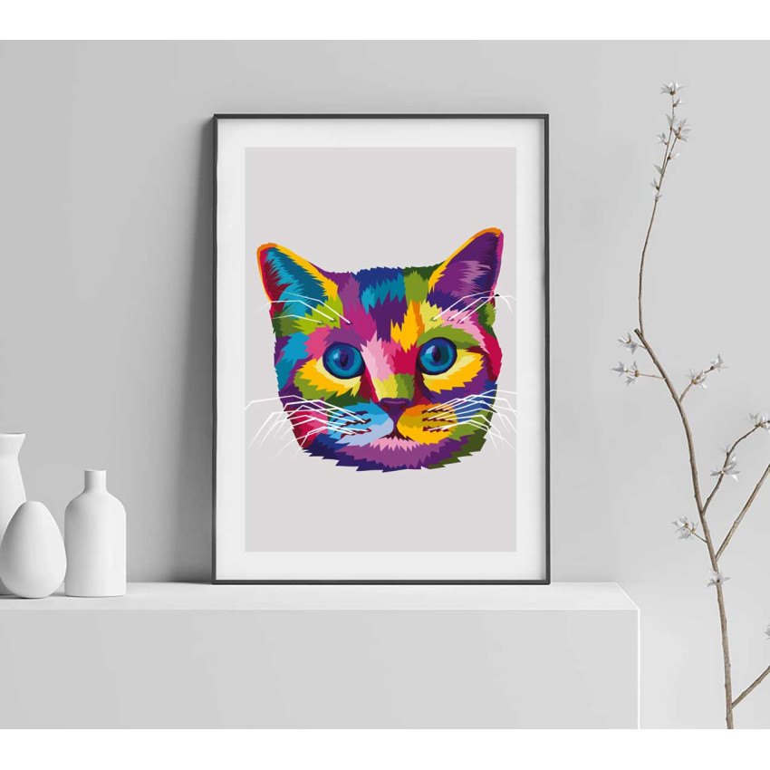 Kitten - Simple & colorful poster