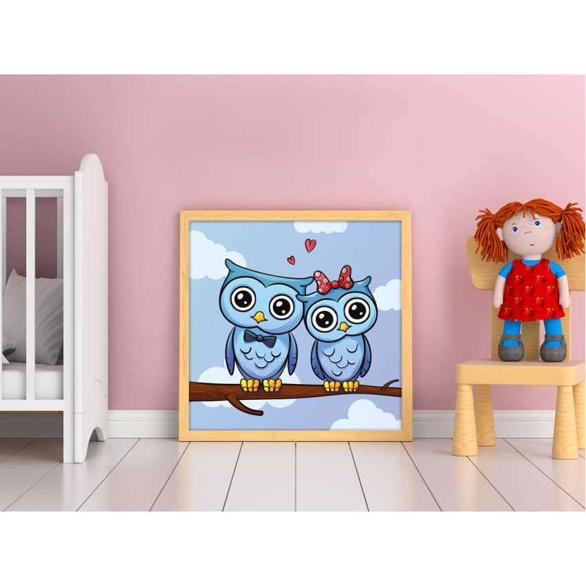 Cartoon owls - Simple Poster
