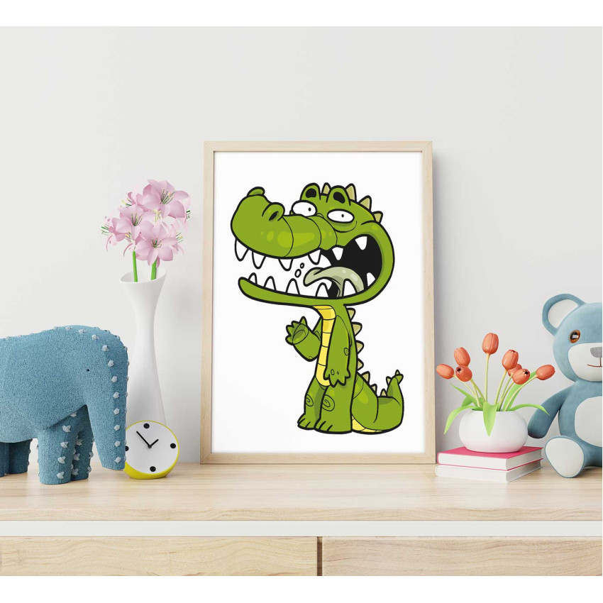 Cool crocodile - Kids room poster