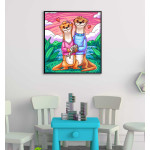 Cartoon beavers - Simple Poster