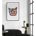 Kitten - Simple & colorful poster