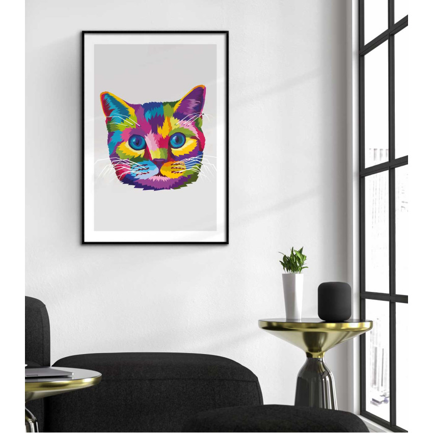 Kitten - Simple & colorful poster
