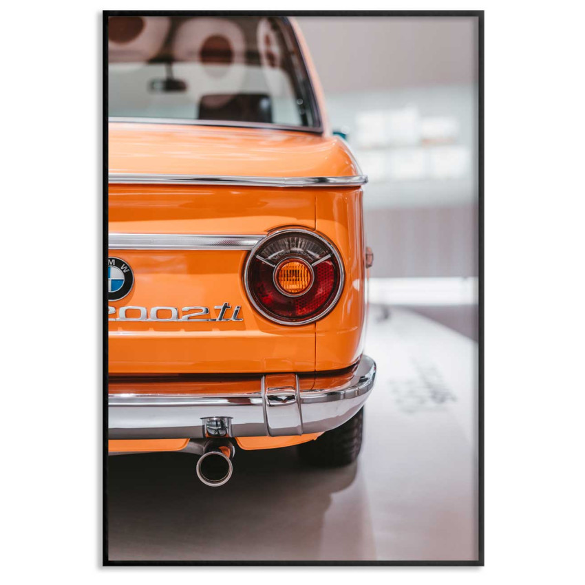 BMW 1969 - Orange bil poster