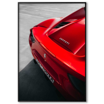 Ferrari abstrakt - R&ouml;d poster