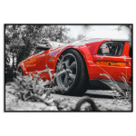 Red Mustang - Cool Car Poster