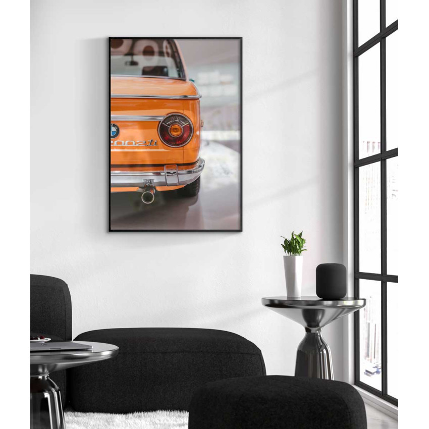 BMW 1969 - Orange bil poster