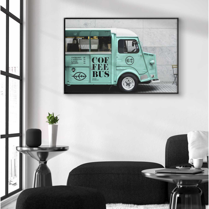 Retro Amerikansk food truck - Kaffe poster