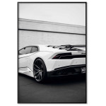 Svartvit lambo poster