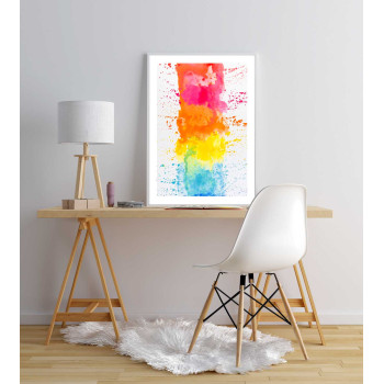 Färgglad modern konst - Simpel poster