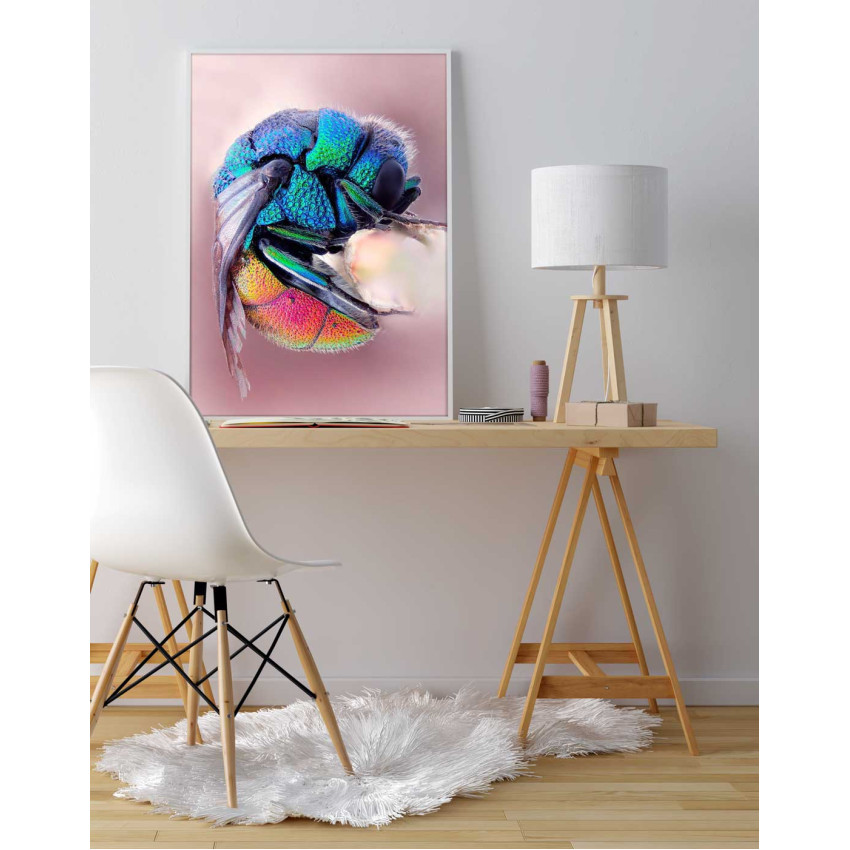 Färgglatt bi - Insekt poster i sköna färger