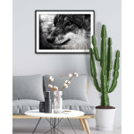 Wolf - Big Size Black and White Poster