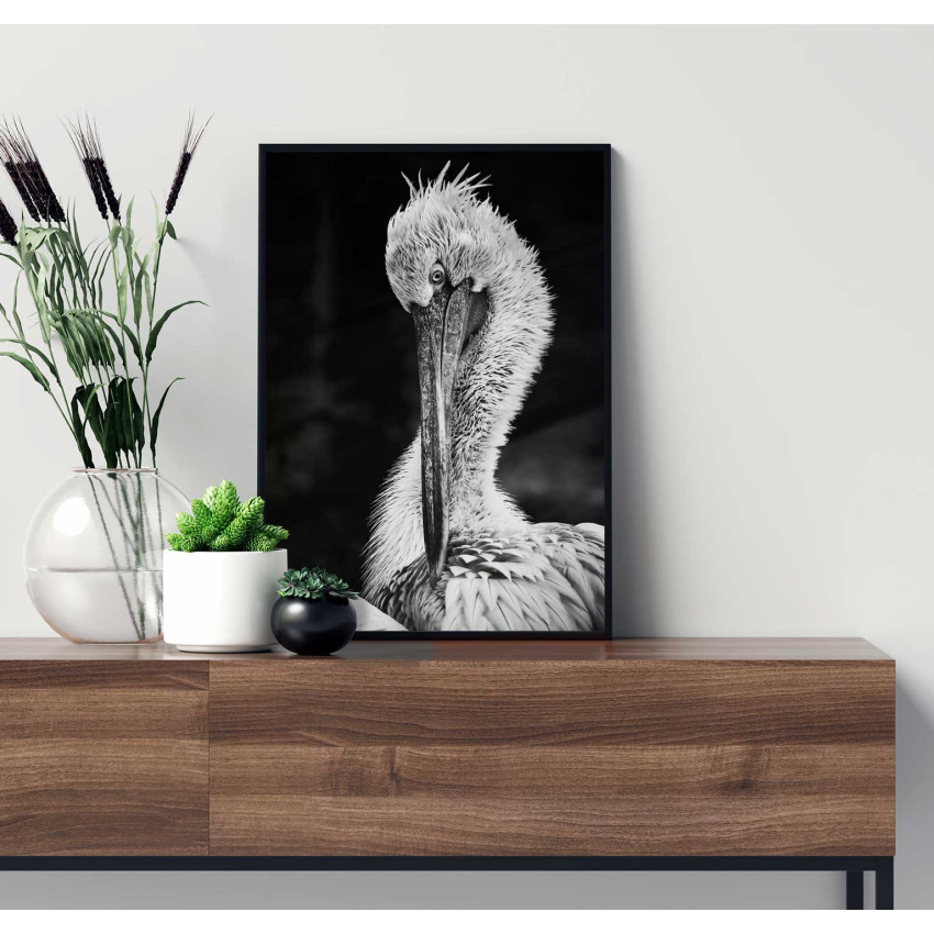 Crane bird - Abstract animal poster