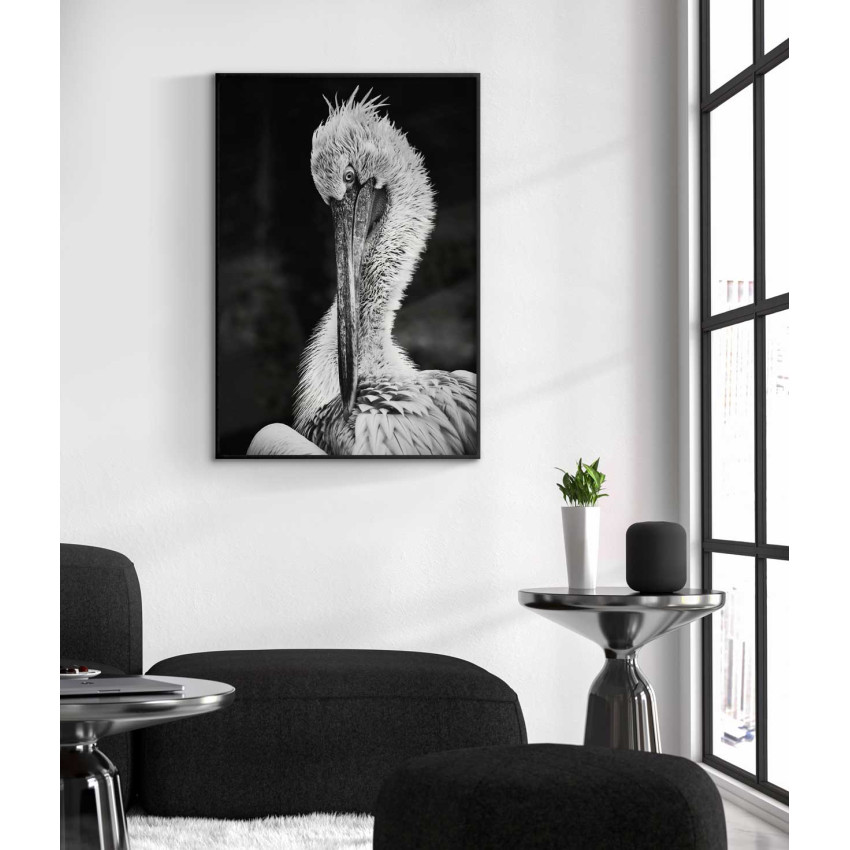 Crane bird - Abstract animal poster