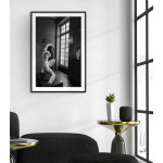 Museum staty - Svartvit elegant poster