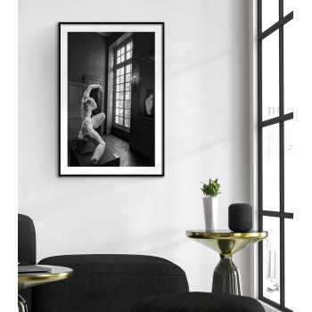 Simple Statue - Black and White Poster