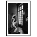 Museum staty - Svartvit elegant poster