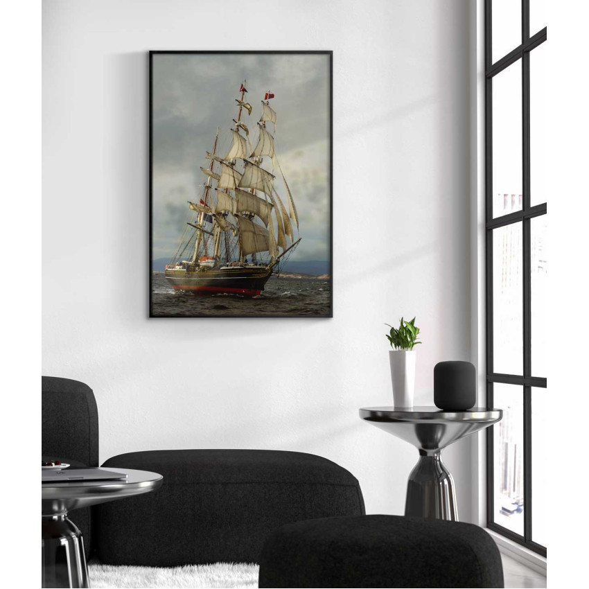 Klassiskt Skepp till Havs - Poster Tavla