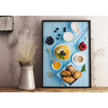 F&auml;rgglad frukost - K&ouml;kstavla