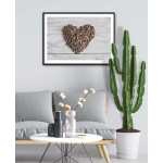 Kaffebönor hjärta - Köksposter