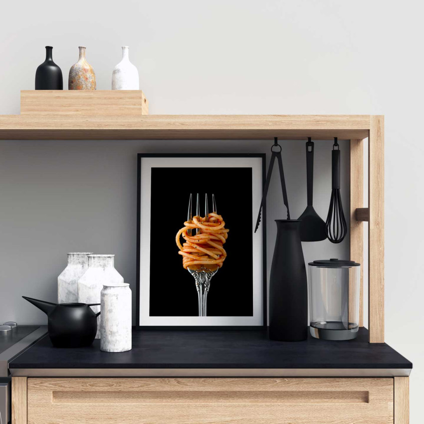 Simple silver wear kitchen poster