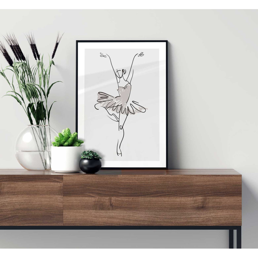 Ballerina - Simpel minimalist poster