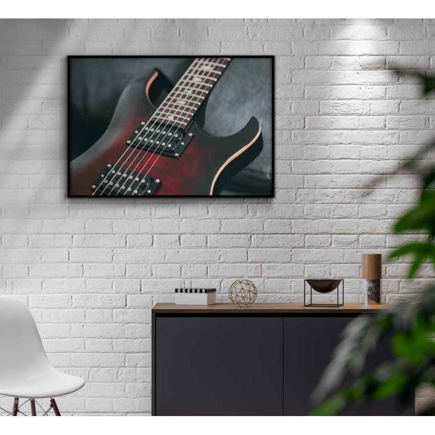 Music poster - Red guitar