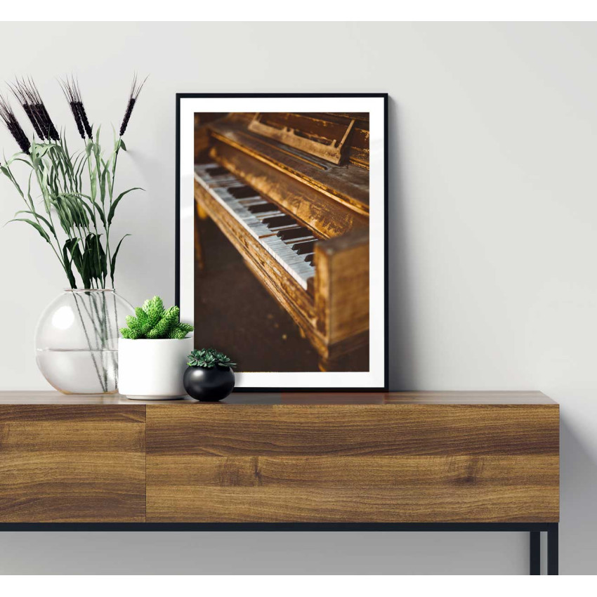 Classic & old piano - Music poster