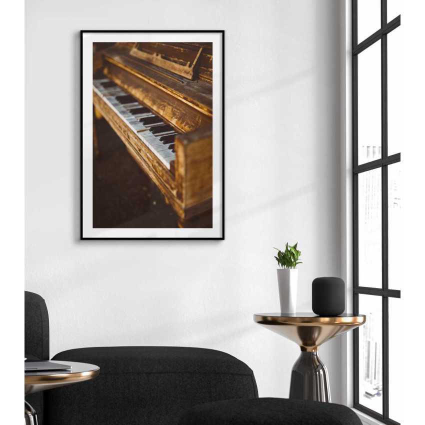 Classic & old piano - Music poster