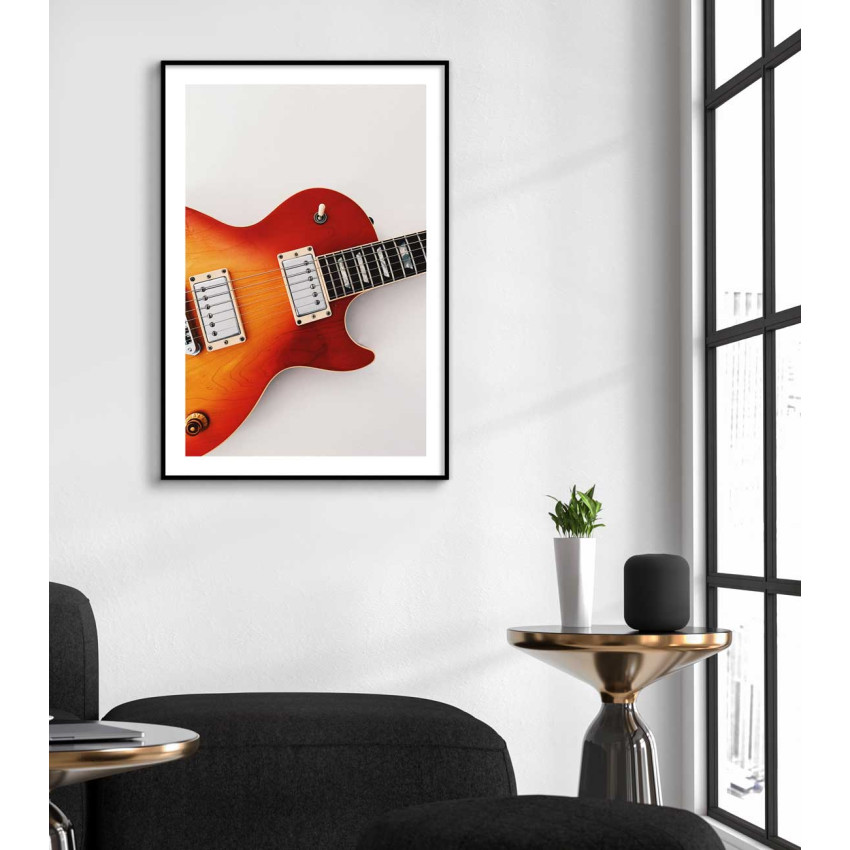 Sunburst elgitarr - Musiktavla