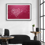 Pink music notes- Music poster