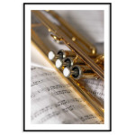 Trumpet & noter - Musikposter