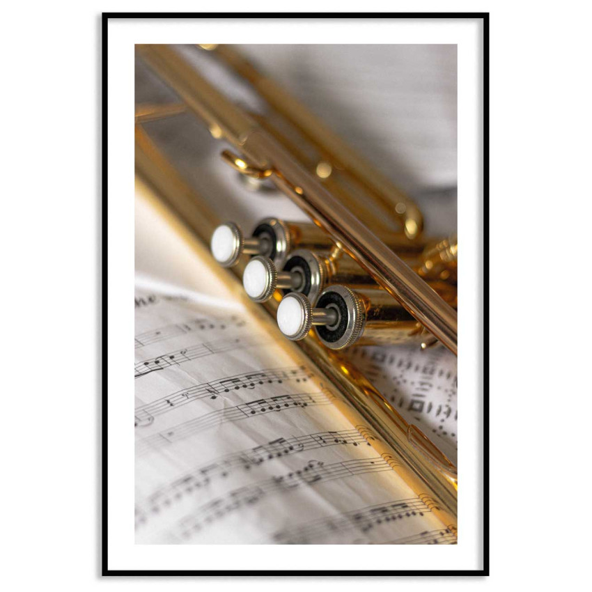 Trumpet & noter - Musikposter