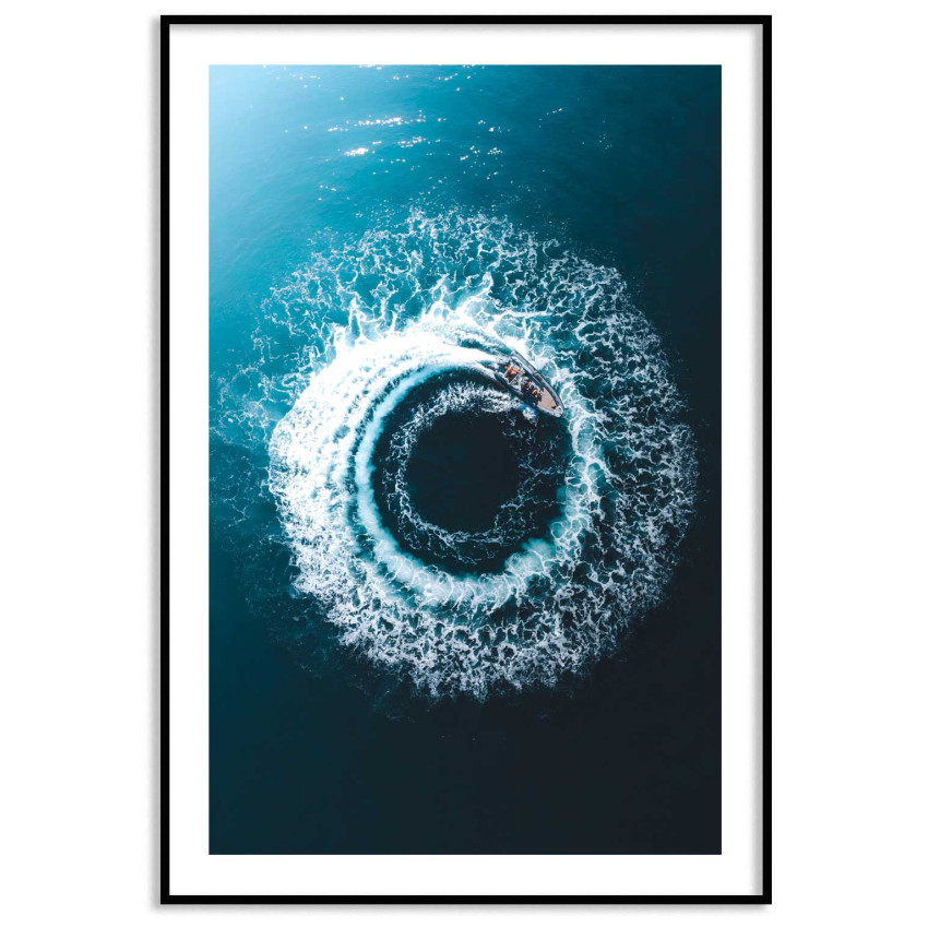 Vågor i cirklar - Poster