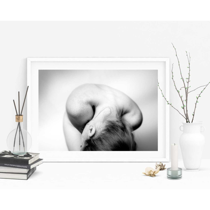 Abstract & naked - Svartvit poster